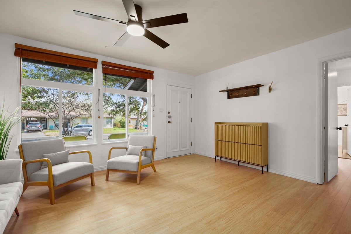 Primary bedroom at 6304 Peggy St - 3 bed 2 bath home