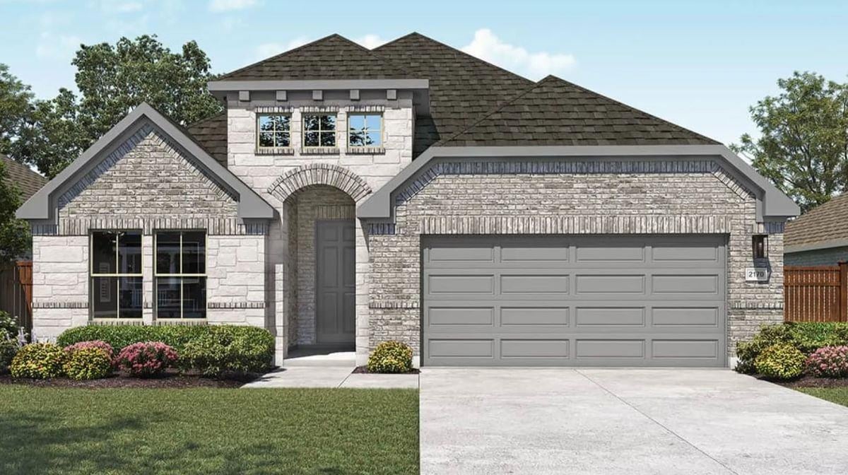 632 Hickory Bend Trl - front exterior - Luxury home in Oaks at San Gabriel, Georgetown, TX