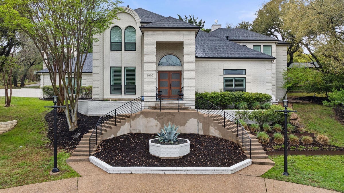View 6400 Cedro CV in Cat Mountain North Sec 1-A 6400 Cedro CV - front exterior - Luxury home in Cat Mountain North Sec 1-A, Austin, TX