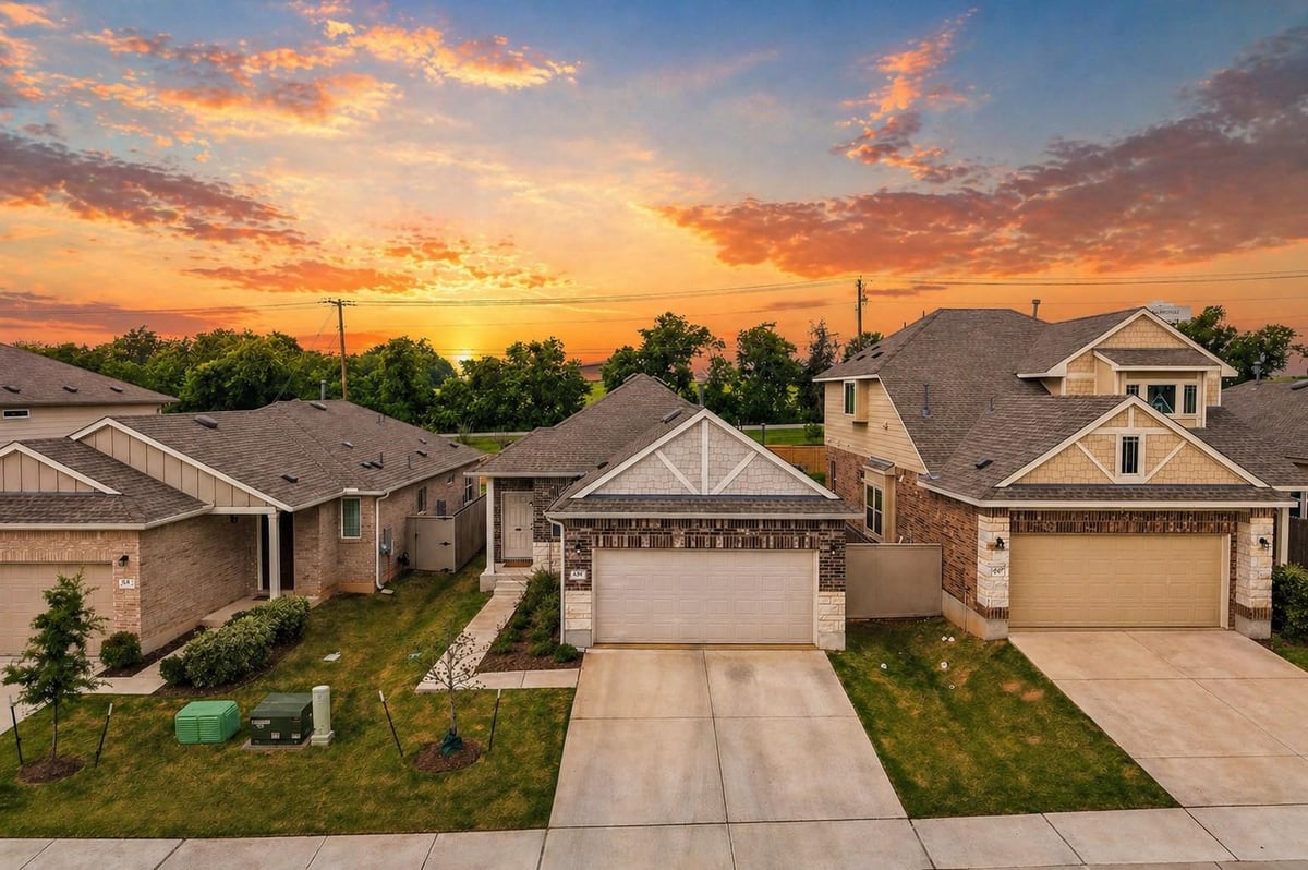 View 6403 Principale Dr in Sorento Condos 6403 Principale Dr - front exterior - Luxury home in Sorento Condos, Pflugerville, TX