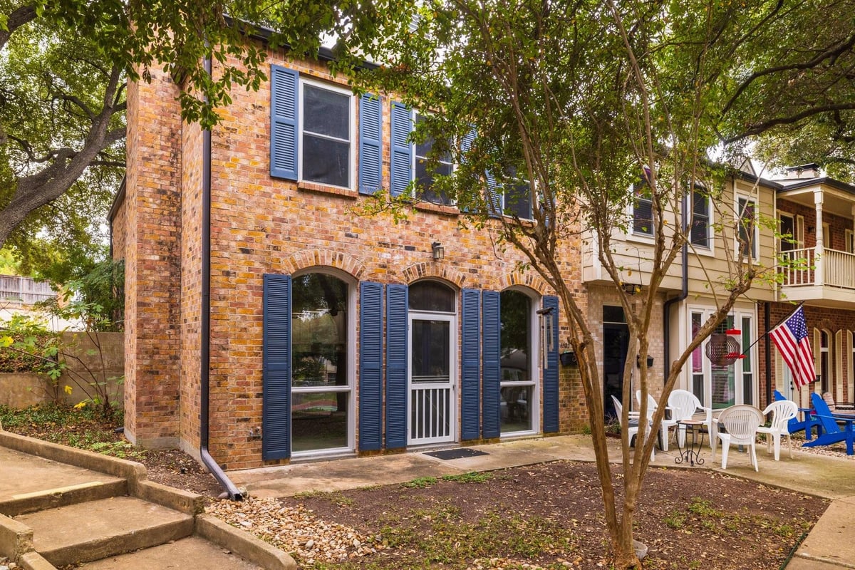 View 6522 E Hill Dr in North Hills Club Twnhs 6522 E Hill Dr - front exterior - Luxury home in North Hills Club Twnhs, Austin, TX
