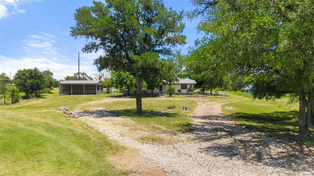 View 6571 County Road 340 in None 6571 County Road 340 - front exterior - Luxury home in None, Burnet, TX