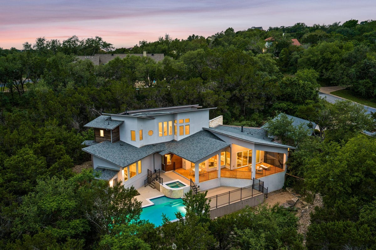 View 6605 Peralto CV in Long Canyon Ph 01-B 6605 Peralto CV - front exterior - Luxury home in Long Canyon Ph 01-B, Austin, TX