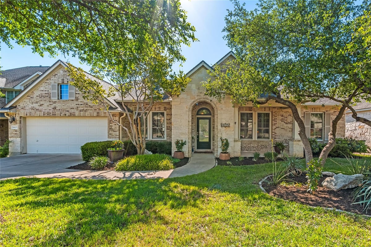 6605 Via Correto Dr - front exterior - Luxury home in Heights At Loma Vista, Austin, TX