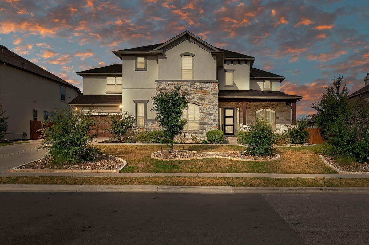 View 6608 Davenport Divide Rd in Sweetwater Ranch Sec 2 Village 6608 Davenport Divide Rd - front exterior - Luxury home in Sweetwater Ranch Sec 2 Village, Austin, TX