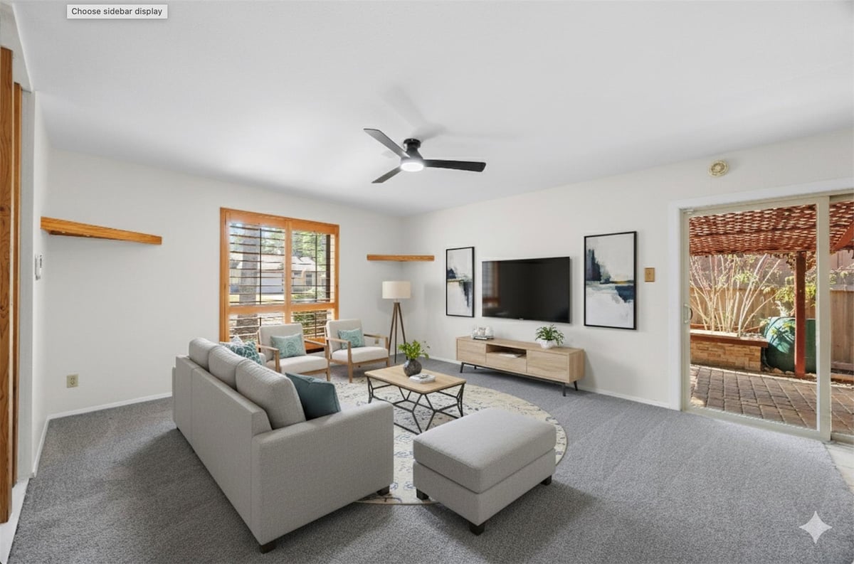 Living area at 6608 Krollton Dr - 3 bed 2 bath home