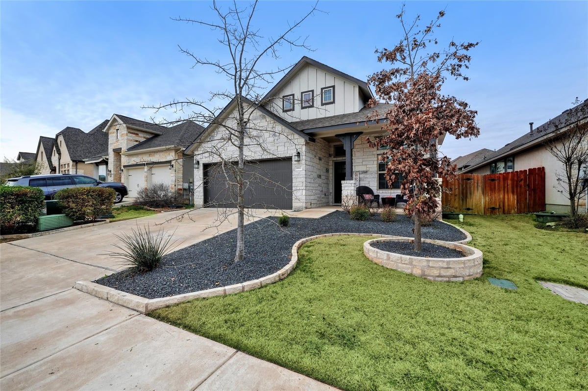 6617 Llano Stage TRL - front exterior - Luxury home in Sweetwater Ranch Sec 2 Village P3A, Austin, TX