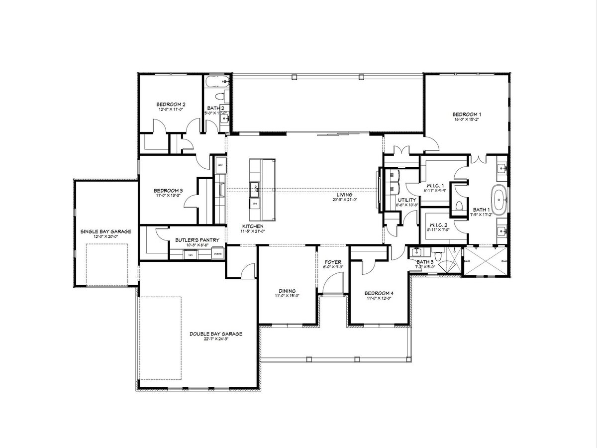 Living area at 6631 King Oaks Blvd - 4 bed 3 bath home