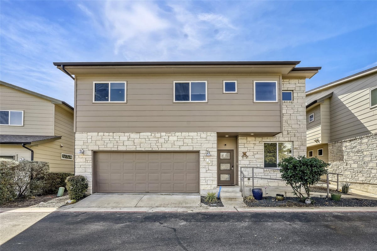 View 6800 Menchaca Rd Unit #5 in Soma Village Condos 6800 Menchaca Rd Unit #5 - front exterior - Luxury home in Soma Village Condos, Austin, TX