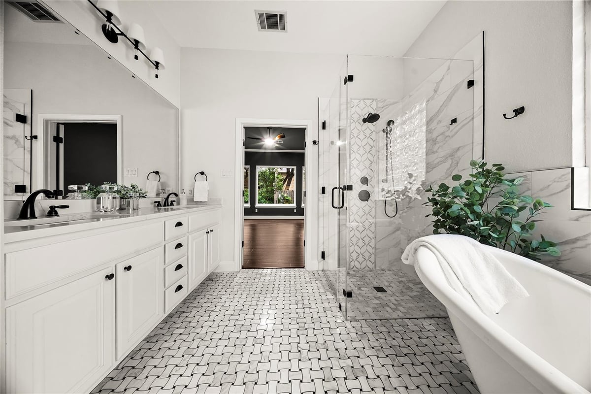 Primary bedroom at 6805 Blissfield Dr - 4 bed 3 bath home