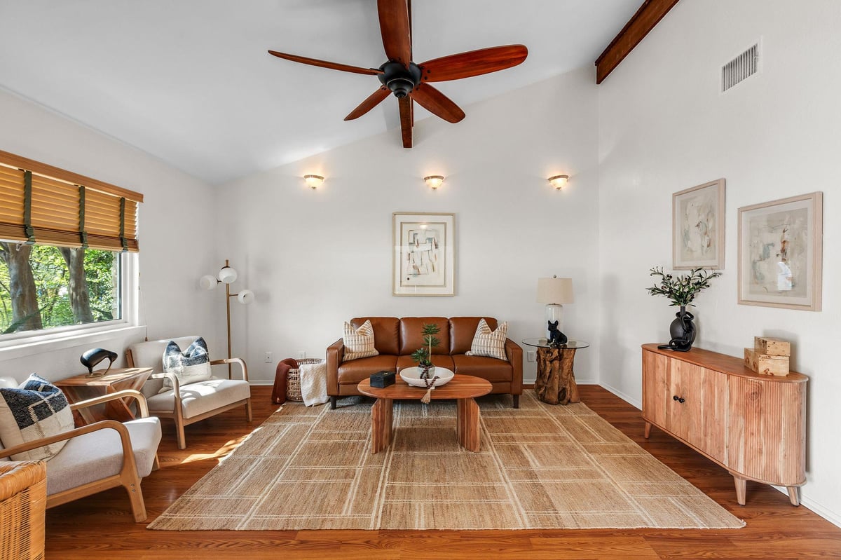 Living area at 6812 Miranda Dr - 3 bed 2 bath home