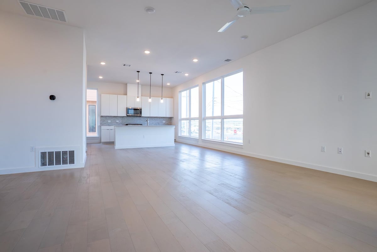 Living area at 6825 Wolfcreek Pass Unit #3 - 3 bed 3 bath home