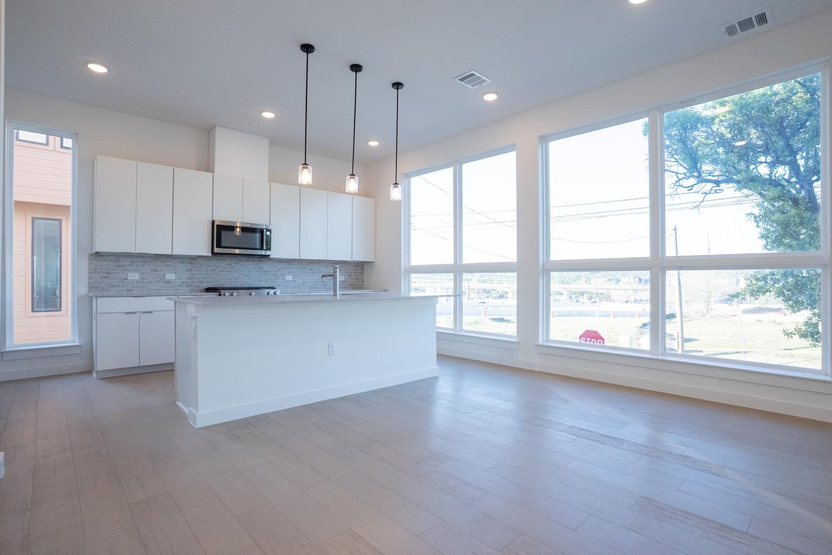 Primary bedroom at 6825 Wolfcreek Pass Unit #3 - 3 bed 3 bath home