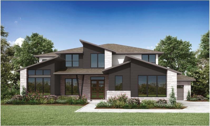 View 6908 Davenport Divide Rd in Sweetwater Ranch Sec 2 Village P3B 6908 Davenport Divide Rd - front exterior - Luxury home in Sweetwater Ranch Sec 2 Village P3B, Austin, TX