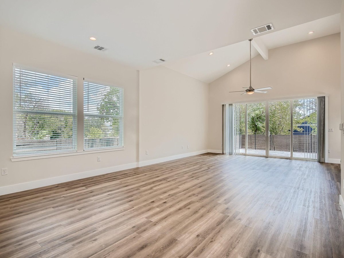 Primary bedroom at 6919 Bethune Ave Unit #B - 3 bed 2 bath home