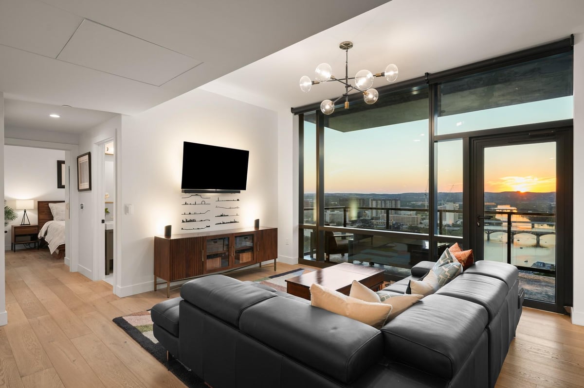 View 70 Rainey ST Unit #1908 in 70 Rainey Residences 70 Rainey ST Unit #1908 - front exterior - Luxury home in 70 Rainey Residences, Austin, TX
