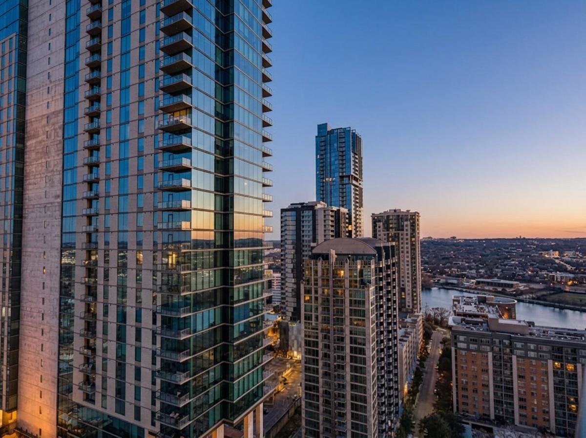 View 70 Rainey ST Unit #2203 in 70 Rainey 70 Rainey ST Unit #2203 - front exterior - Luxury home in 70 Rainey, Austin, TX
