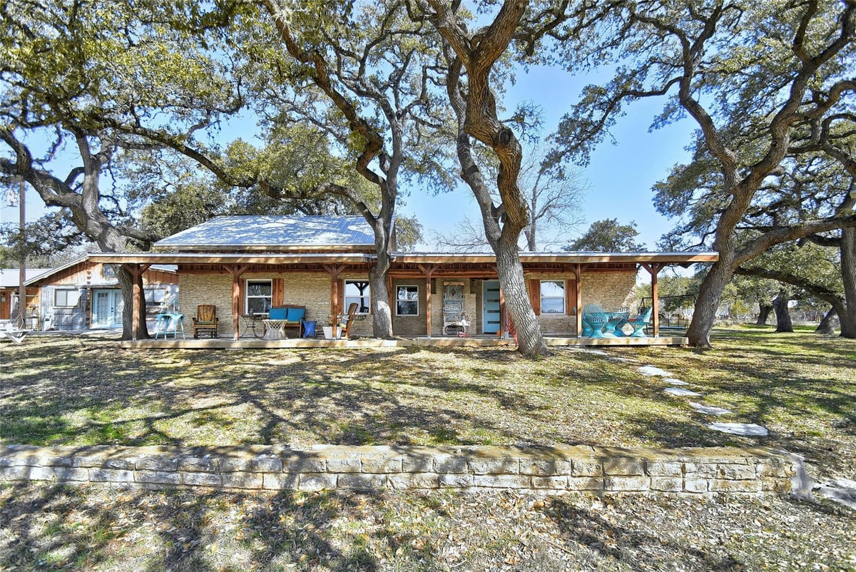 View 700 FM 2325 in Wimberley 700 FM 2325 - front exterior - Luxury home in Wimberley, Wimberley, TX