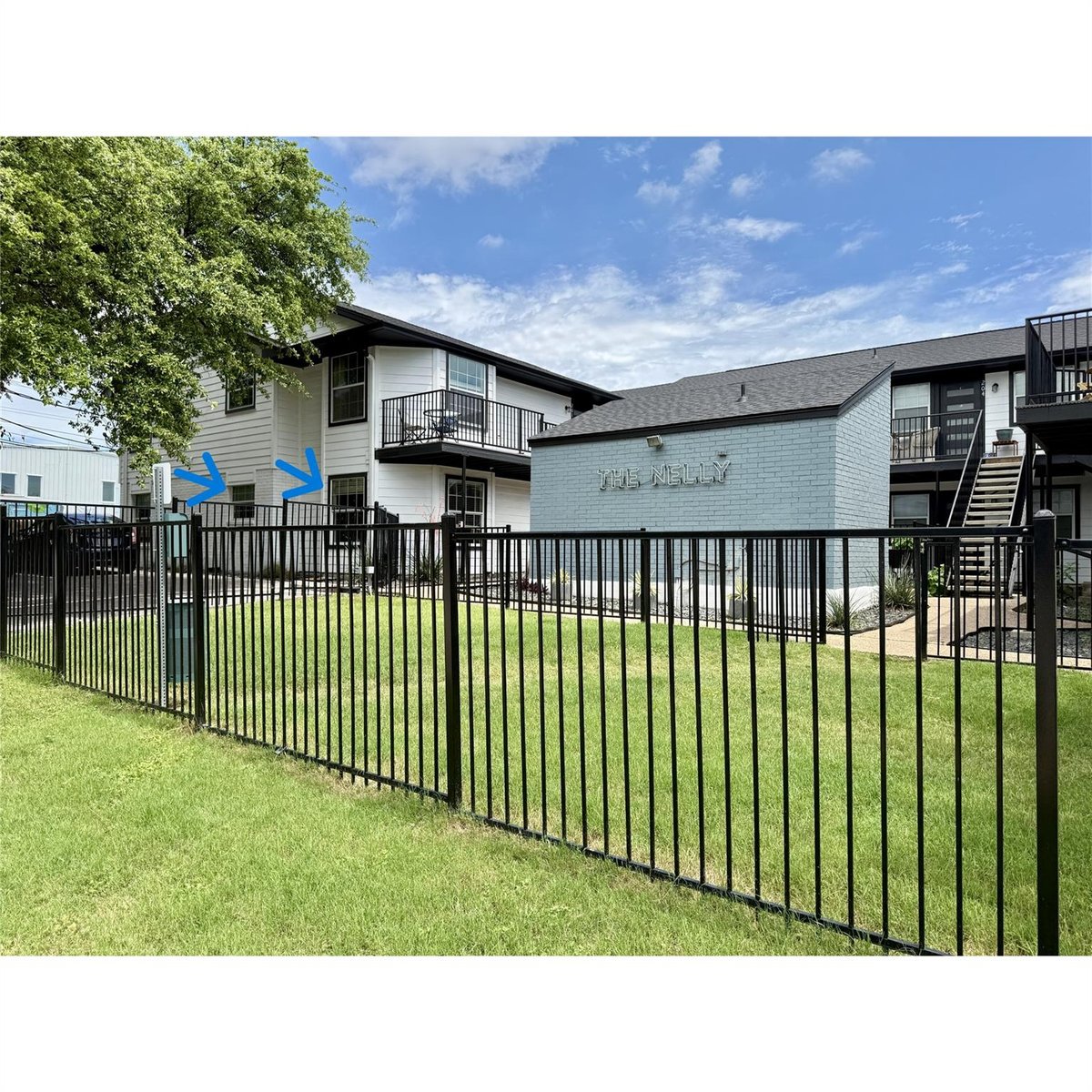View 700 Nelray BLVD Unit #101 in Nelly Condominiums 700 Nelray BLVD Unit #101 - front exterior - Luxury home in Nelly Condominiums, Austin, TX