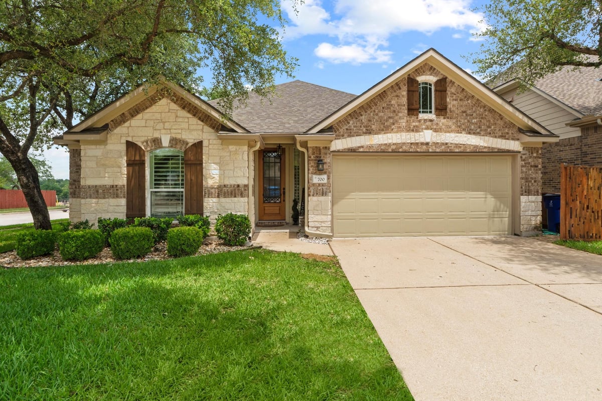 View 700 Walsh Hill TRL in Walsh Trls Sec 01 700 Walsh Hill TRL - front exterior - Luxury home in Walsh Trls Sec 01, Cedar Park, TX