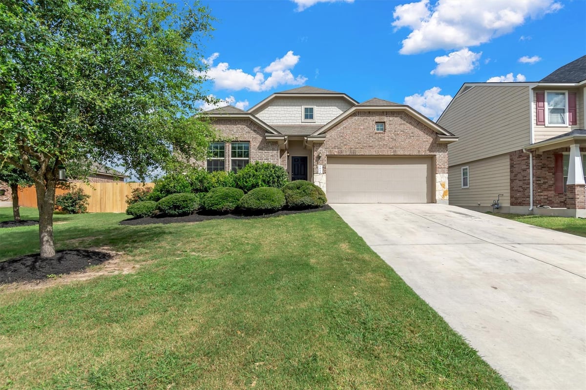View 701 Sweet Gum in Hometown Kyle Ph 3 Sec 6 701 Sweet Gum - front exterior - Luxury home in Hometown Kyle Ph 3 Sec 6, Kyle, TX