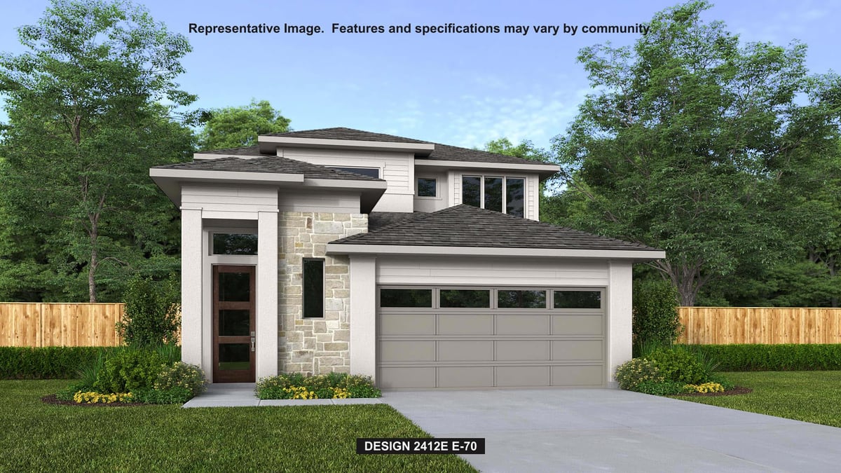 7013 Woodford WAY - front exterior - Luxury home in Easton Park, Austin, TX