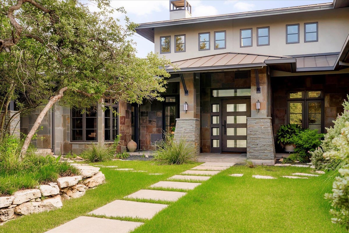 View 702 Crystal Mountain Dr in Crystal Mountain At Barton Cre 702 Crystal Mountain Dr - front exterior - Luxury home in Crystal Mountain At Barton Cre, Austin, TX