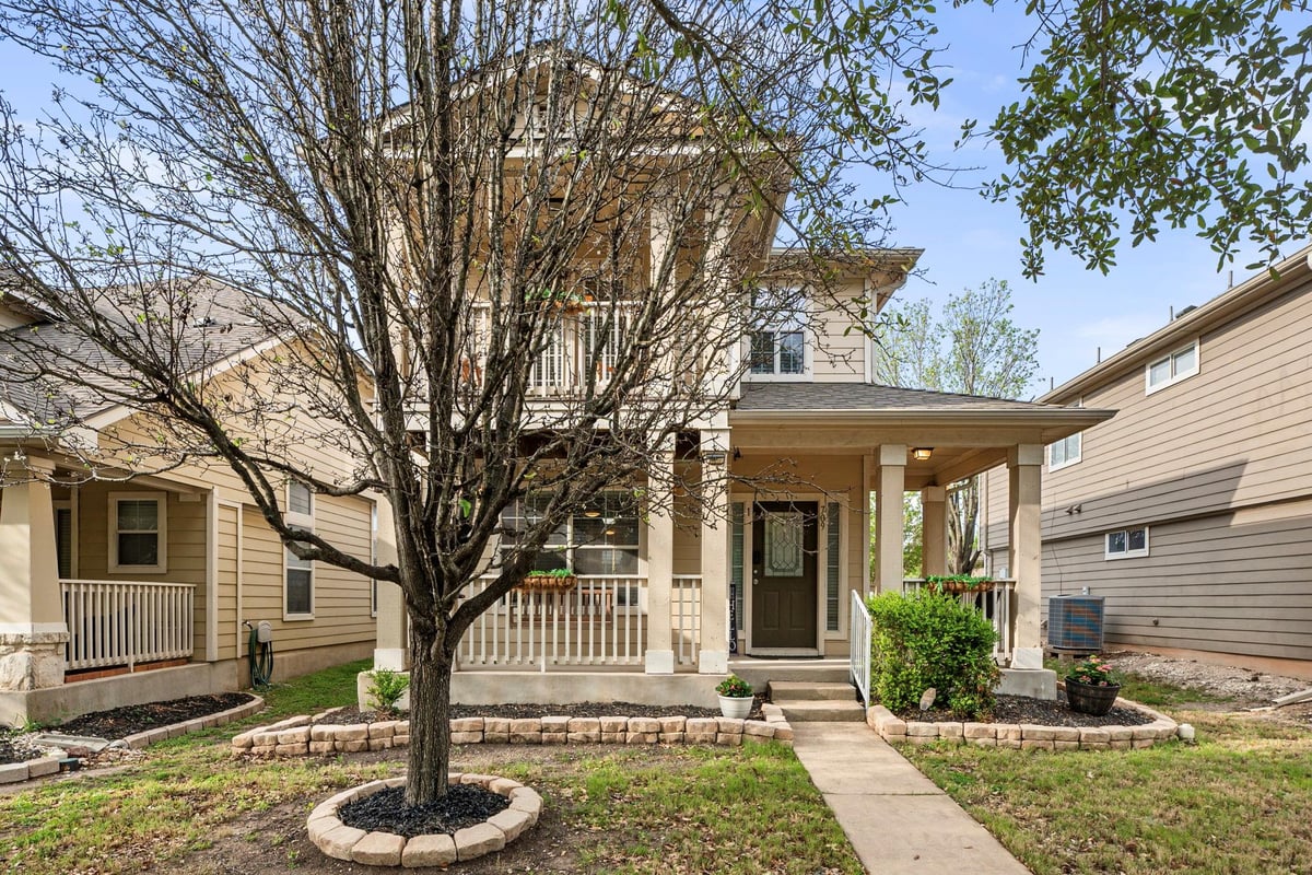View 709 N Cascades Ave Unit #1 in Highland Park Condo Amd 709 N Cascades Ave Unit #1 - front exterior - Luxury home in Highland Park Condo Amd, Pflugerville, TX