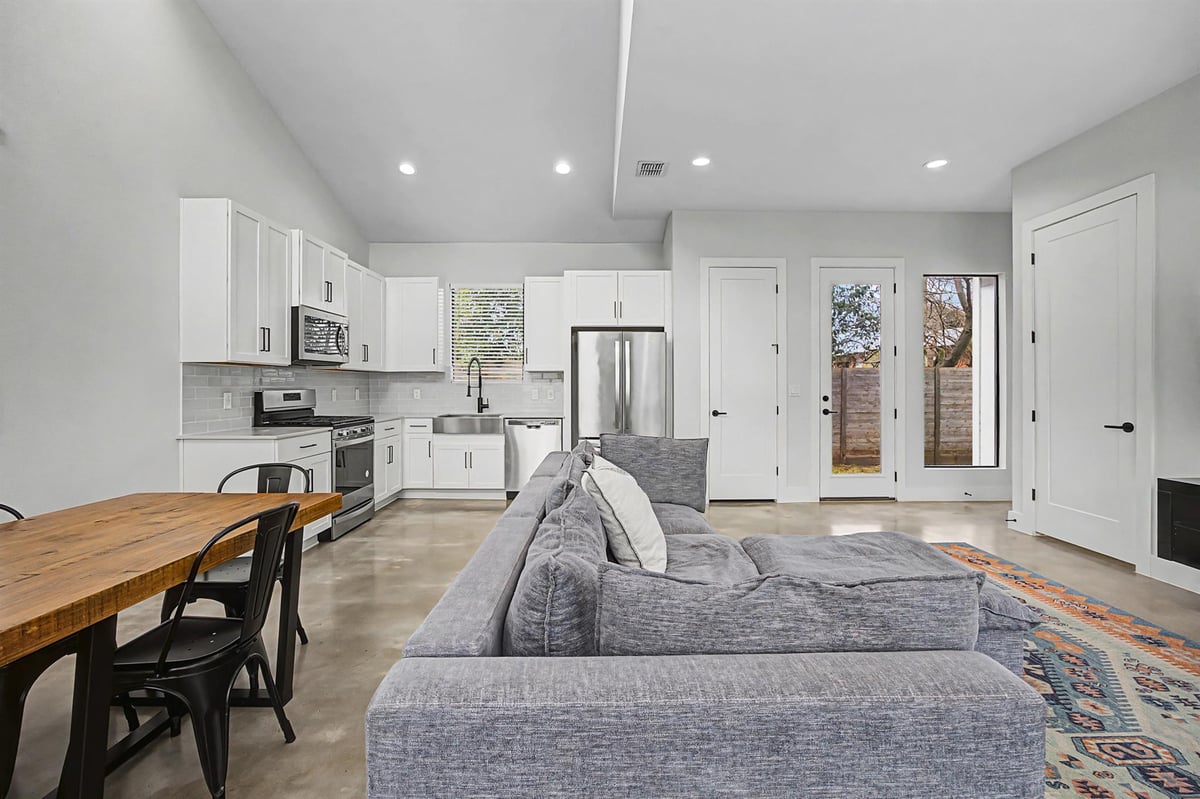 Kitchen at 7102 Providence Ave Unit #2 - 2 bed 2 bath home