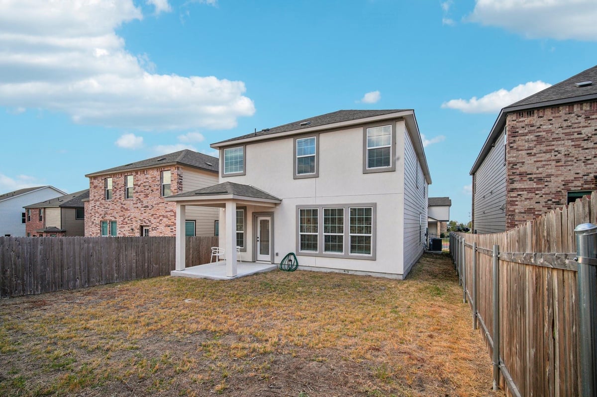 View 7102 Summer Tanager DR Unit #16 in MCKINNEY CROSSING 7102 Summer Tanager DR Unit #16 - front exterior - Luxury home in MCKINNEY CROSSING, Austin, TX