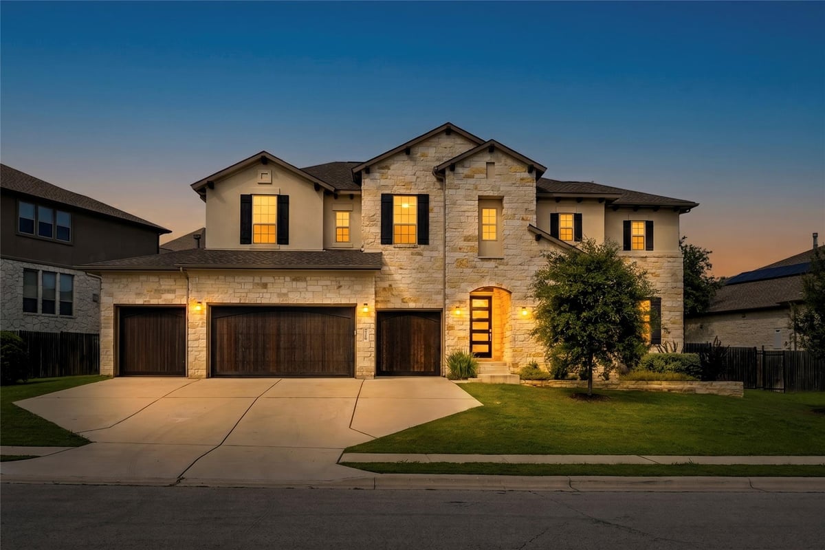 View 7108 Vicenza DR in Avana 7108 Vicenza DR - front exterior - Luxury home in Avana, Austin, TX