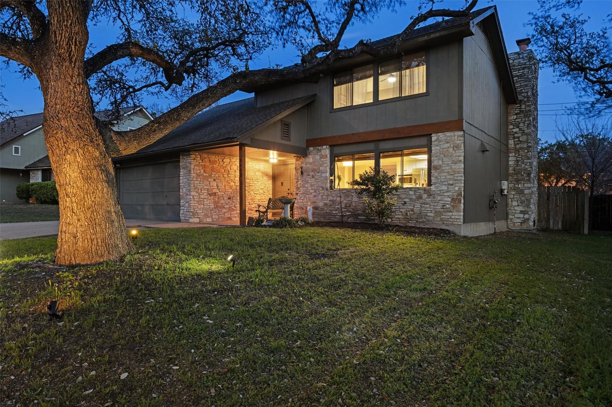 View 7113 Bill Hughes RD in Beaconridge 04-A 7113 Bill Hughes RD - front exterior - Luxury home in Beaconridge 04-A, Austin, TX