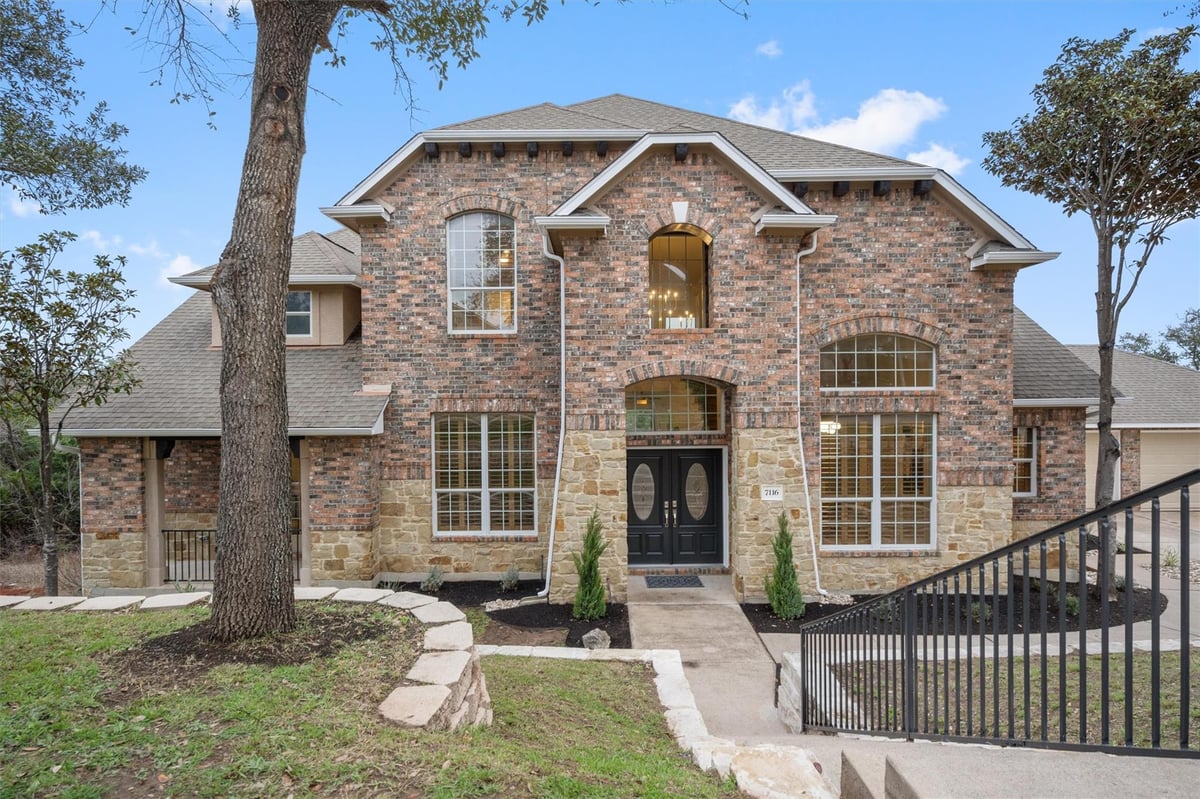 View 7116 Othello CV in Lantana Single Family Sec 01 7116 Othello CV - front exterior - Luxury home in Lantana Single Family Sec 01, Austin, TX