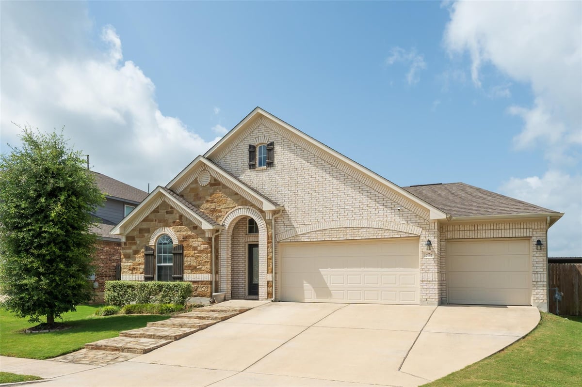View 717 Old Settlers DR in Blanco Vista Tr Q Sec 3 717 Old Settlers DR - front exterior - Luxury home in Blanco Vista Tr Q Sec 3, San Marcos, TX