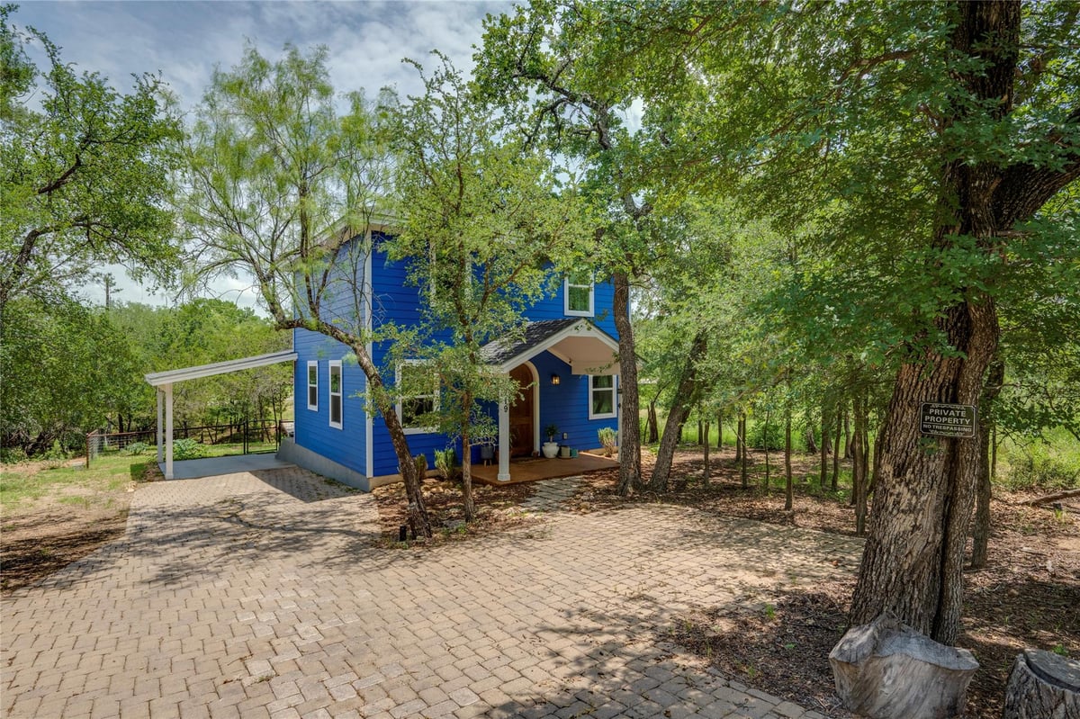 View 719 Birch LN in Driftwood 719 Birch LN - front exterior - Luxury home in Driftwood, Cottonwood Shores, TX