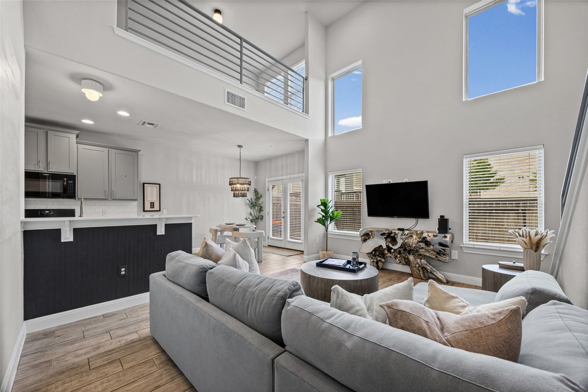 Living area at 7200 Redding Dr - 3 bed 2 bath home
