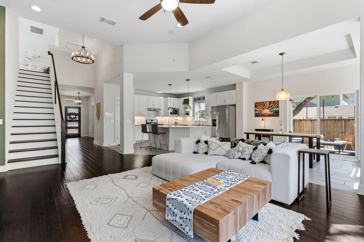 Living area at 7205 Albert Rd - 4 bed 3 bath home