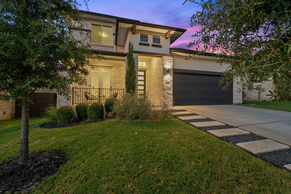 View 7205 Poulain DR in Provence 7205 Poulain DR - front exterior - Luxury home in Provence, Austin, TX