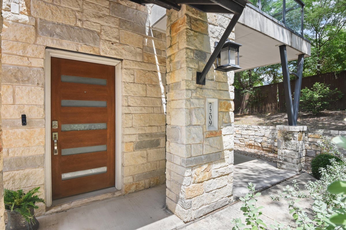 View 7209 Bassett CT in The Eastwood at Riverside 7209 Bassett CT - front exterior - Luxury home in The Eastwood at Riverside, Austin, TX