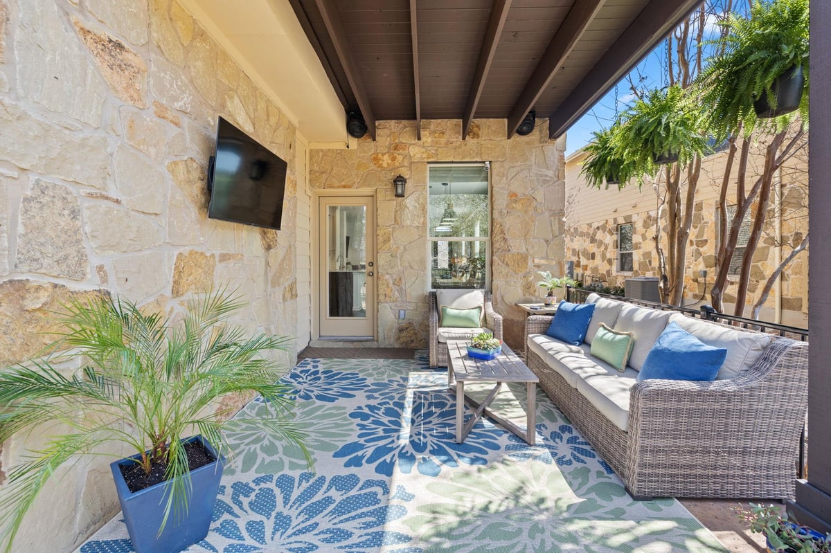 View 7300 Colina Vista Loop Loop Unit #A in Colina Vista Condo Amd 7300 Colina Vista Loop Loop Unit #A - front exterior - Luxury home in Colina Vista Condo Amd, Austin, TX