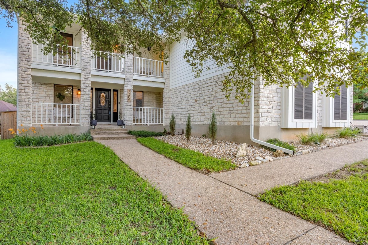 View 7305 Foxtree Cv in Jester Point 02 Sec 04 7305 Foxtree Cv - front exterior - Luxury home in Jester Point 02 Sec 04, Austin, TX