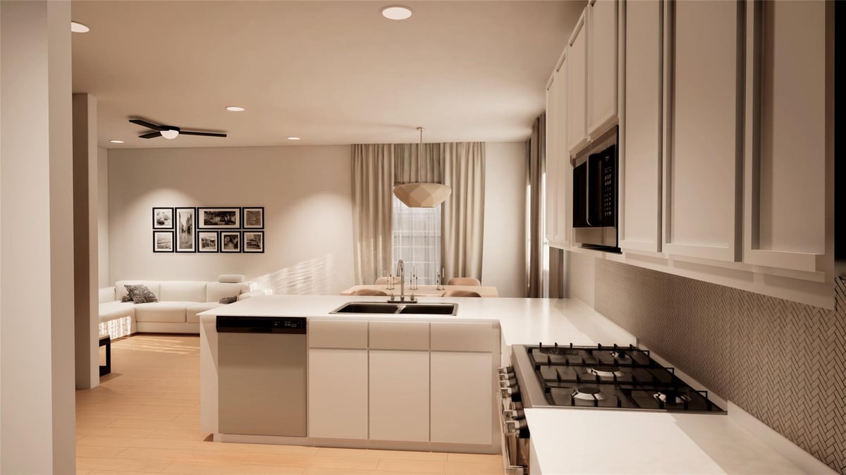 Kitchen at 7310 Carver Ave Unit #2 - 3 bed 2 bath home