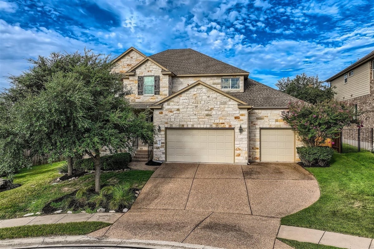 View 7312 Purnima Cv in Meridian Sec D Ph 03 7312 Purnima Cv - front exterior - Luxury home in Meridian Sec D Ph 03, Austin, TX