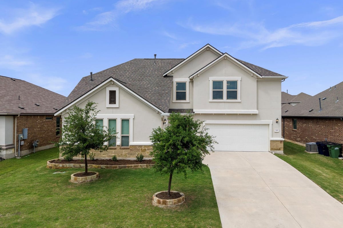 View 7315 Leonardo Dr in Siena 7315 Leonardo Dr - front exterior - Luxury home in Siena, Round Rock, TX