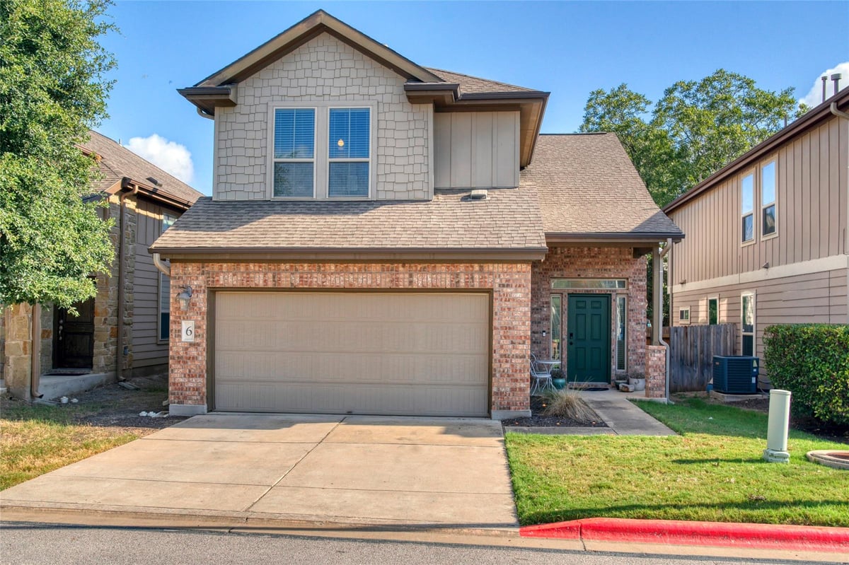 View 7337 Menchaca Rd Unit #6 in Southbridge Villas Phs II Amd 7337 Menchaca Rd Unit #6 - front exterior - Luxury home in Southbridge Villas Phs II Amd, Austin, TX
