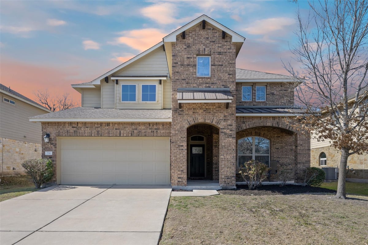 View 738 Palo Duro Loop in Warner Ranch Ph 2 Sec 1 738 Palo Duro Loop - front exterior - Luxury home in Warner Ranch Ph 2 Sec 1, Round Rock, TX