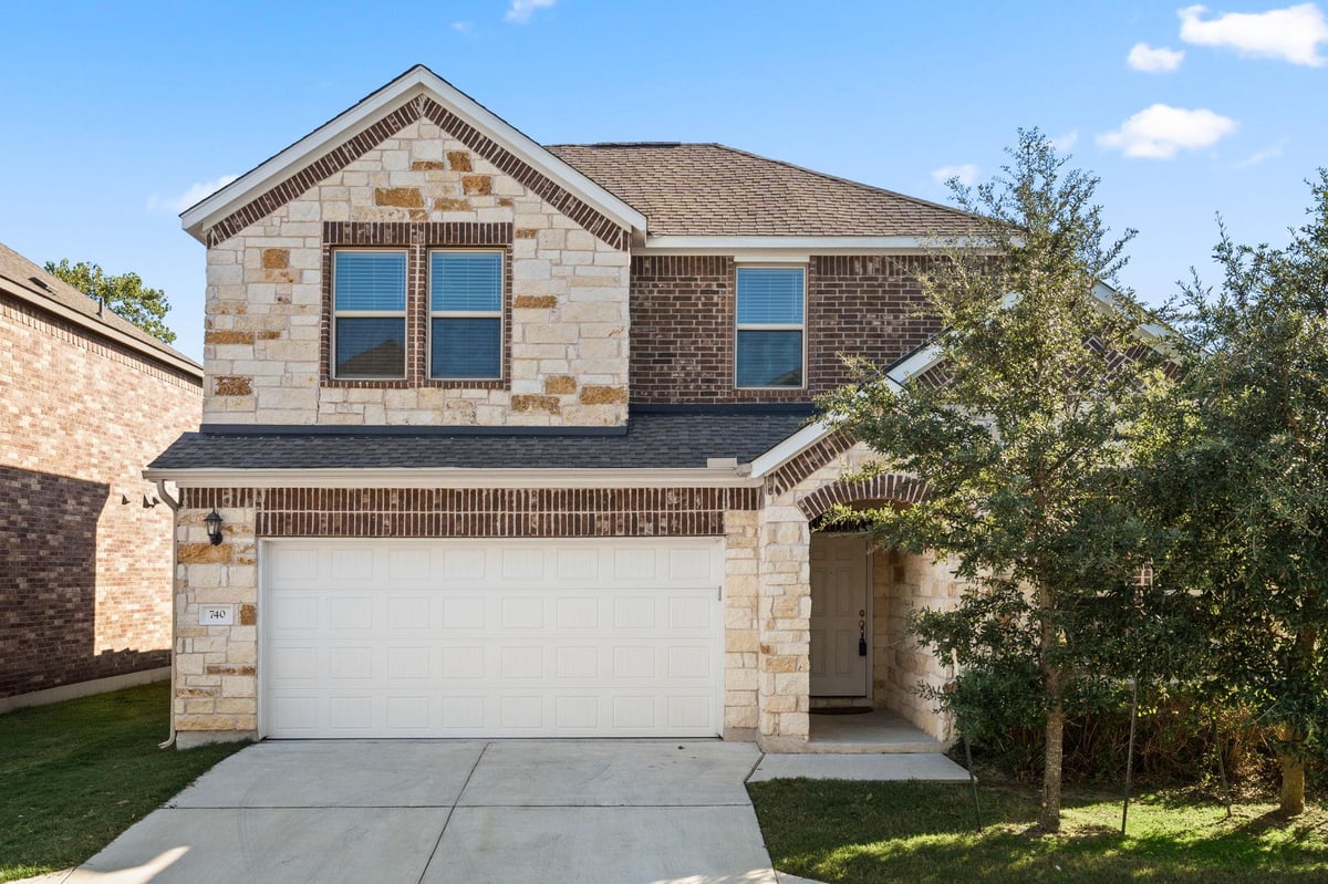 View 740 Aliso Trl in Trails At Leander Condo 740 Aliso Trl - front exterior - Luxury home in Trails At Leander Condo, Leander, TX