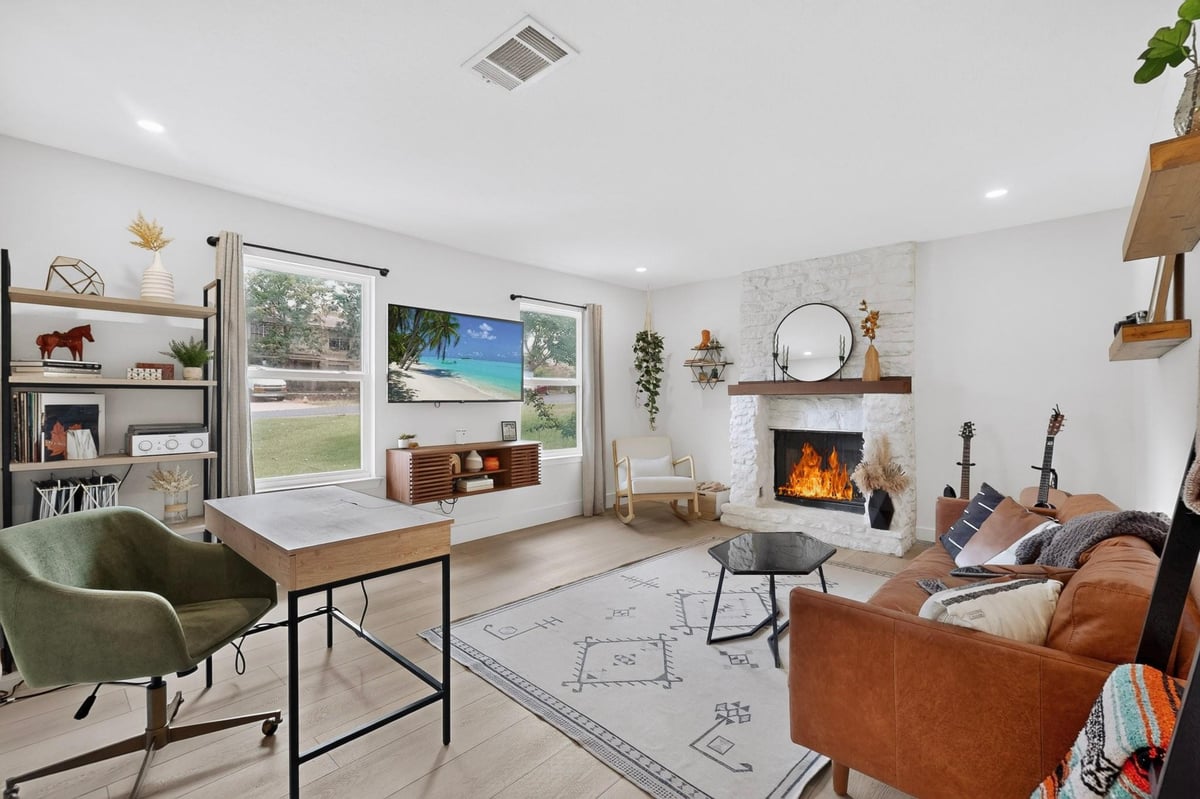 View 7402 Gaines Mill LN in Southwest Oaks Ph 02 7402 Gaines Mill LN - front exterior - Luxury home in Southwest Oaks Ph 02, Austin, TX