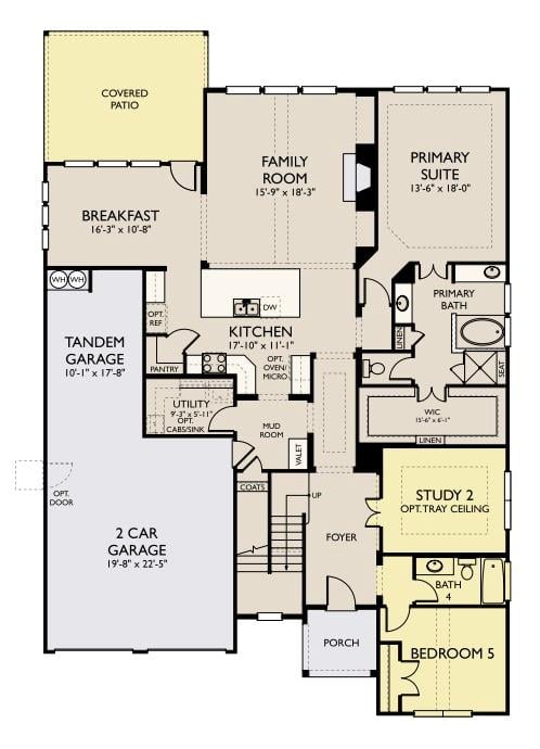 Primary bedroom at 7404 Montage Dr - 4 bed 3 bath home