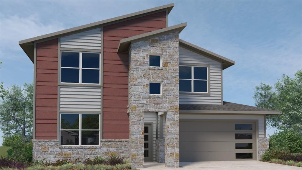 View 7412 Sagira Path in PARKER STATION 7412 Sagira Path - front exterior - Luxury home in PARKER STATION, Austin, TX